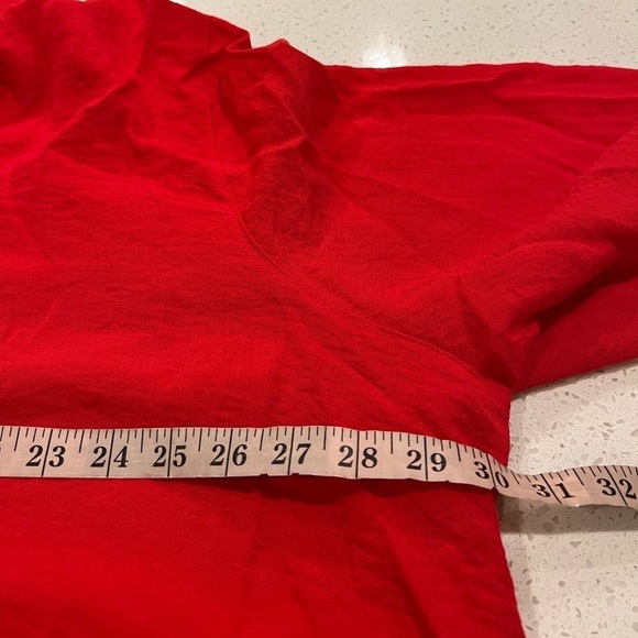 JOHN MARK Red Asymmetrical Stand Up Collar Tunic Shacket Womens Size 3X NEW - Picture 5 of 16